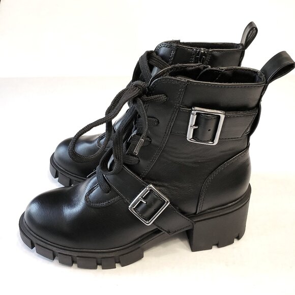 Seychelles Harley WIDE WIDTH Buckle Chunky Lug Sole Boots - Picture 4 of 9